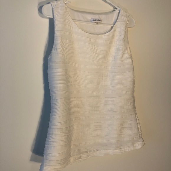 Calvin Klein Tops - White Calvin Klein Top: Size Large